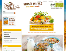Tablet Screenshot of muesli-muehle.de